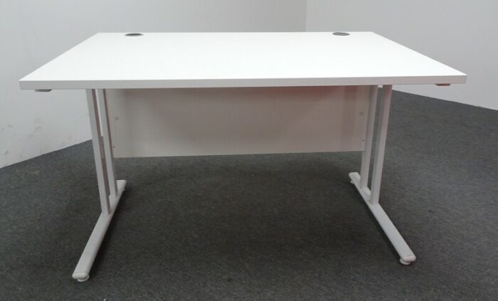 1200w-mm-White-Freestanding-Desk 1200W mm White Freestanding Desk - Image 1