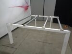 1400W Mm Ntt Bench Desks With White Legs - Image 3