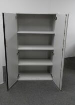 1450H Mm Grey Wooden Cupboard