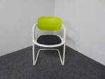 Used Allermuir Soul A781 Chair In White And Green