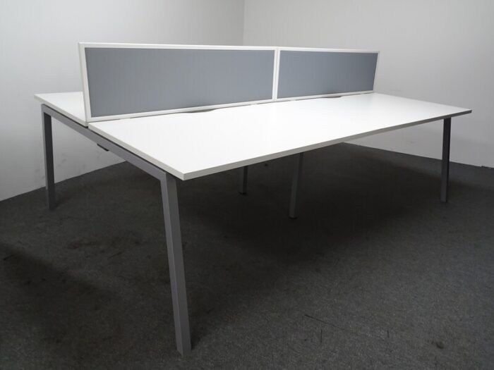1200w-mm-Bench-Desks-with-White-Top 1200W Mm Bench Desks With White Top - Image 1