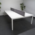 Used White Bench Desks