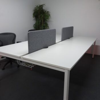 Used White Bench Desks