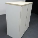 Used 1025H Mm Knoll White Metal Cupboard