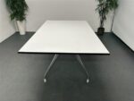 Used White Meeting Table 2000 mm