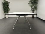 Used White Meeting Table 2000 mm