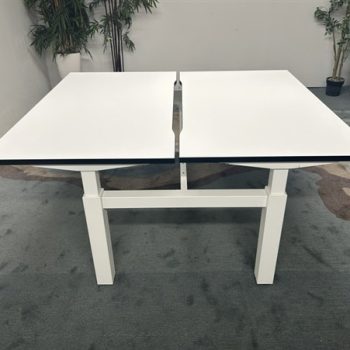 Used White Bench Desks 1400 mm