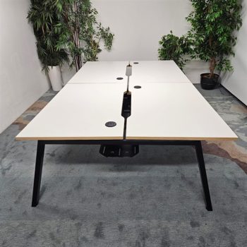 Used White Bench Desks 1400 mm