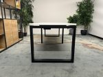 Used White Side By Side Bench Desks