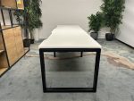 White Side By Side Bench Desks - Image 2