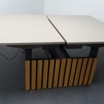 Sit Stand Electric Back To Back Desk