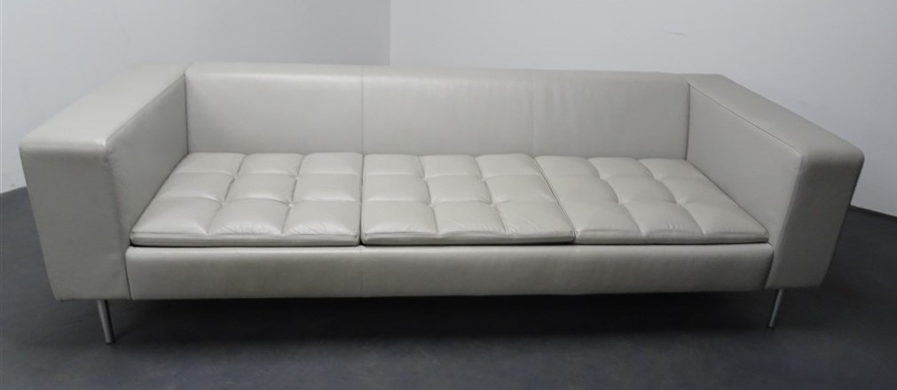 DSC05003.jpg Boss Design Fairfax Grey Leather Sofa - Image 1