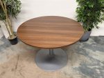 Walnut Round Table 1000 mm - Image 2