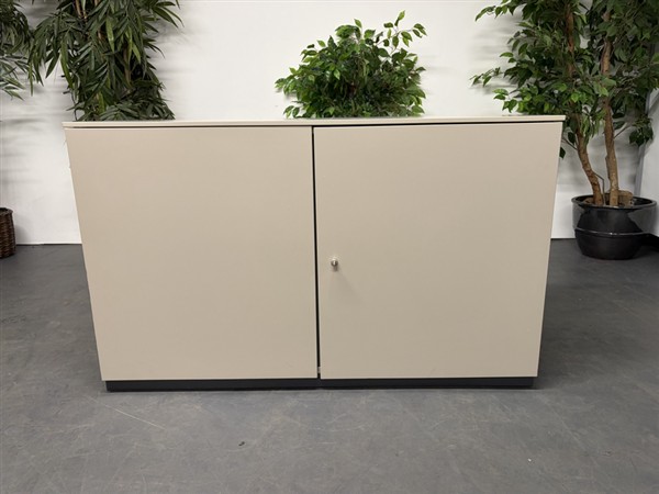Used Beige Wooden Cupboard 735 mm