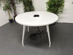 Used Round Meeting Table With Power 1100mm