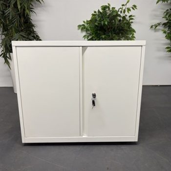 Used White Metal Cupboard 685 mm